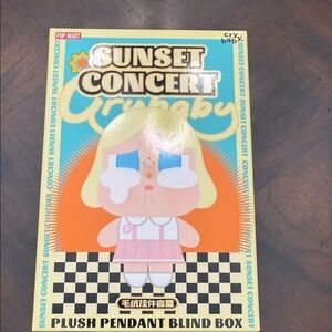 Pop Mart Sunset Concert Crybaby Plush Pendant Blind Box